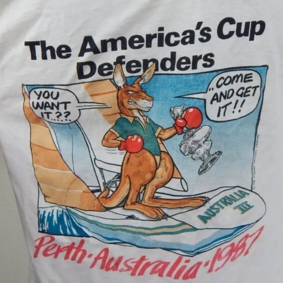 Vintage 1987 America's Cup Sailing Graphic Tank - Picture 2 of 5